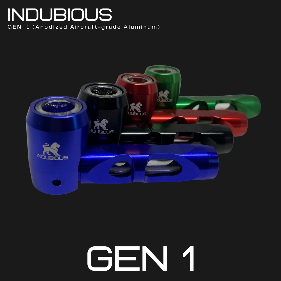 Wholesale Hand Pipes. Smoking Pipes Bulk. Low MOQ Aluminum Pipes with Glass Bowl. INDUBIOUS GEN 1. For Dispos and Smokeshops